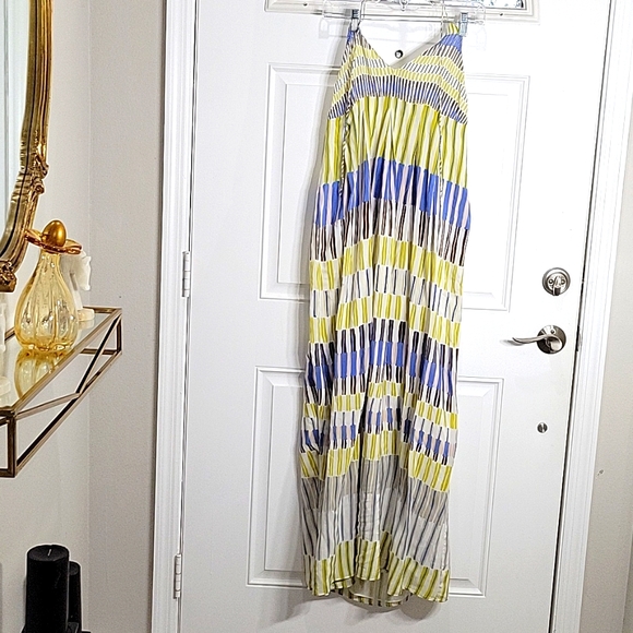 Massimo Dutti Silk Flowy Maxi Dress Size 6 - Picture 6 of 10